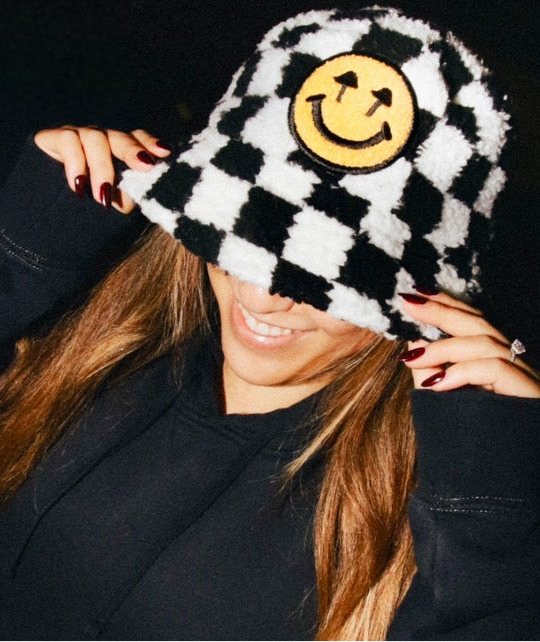 Double Blind Bucket - Checkered - Black and White