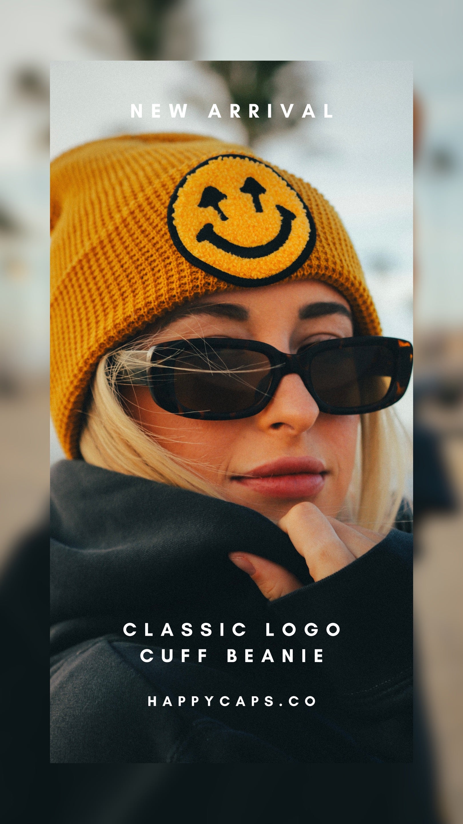 Classic Logo Cuff Beanie - Harvest Gold - Waffle