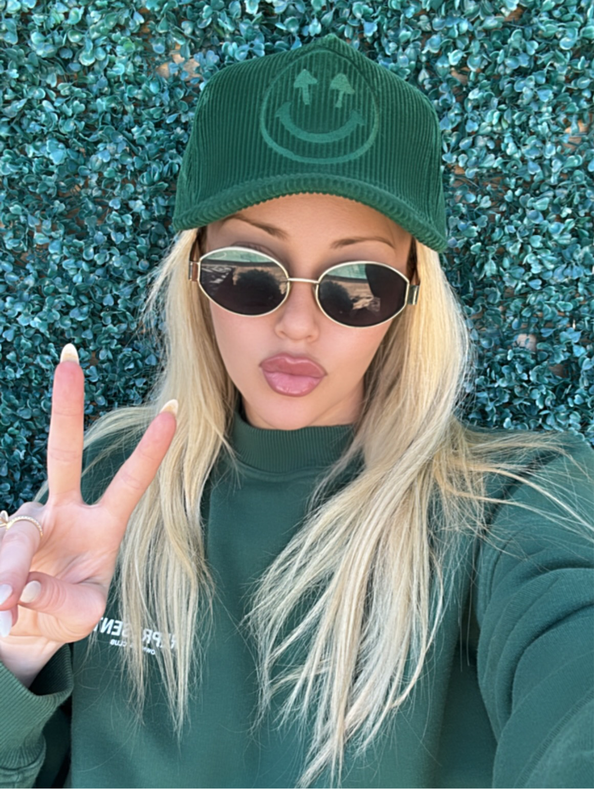 Corduroy Logo Cap - Heritage Green