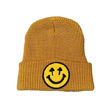 Classic Logo Cuff Beanie - Harvest Gold - Waffle