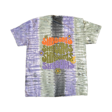 Mushrooms & Daisies Tee - Tie Dye