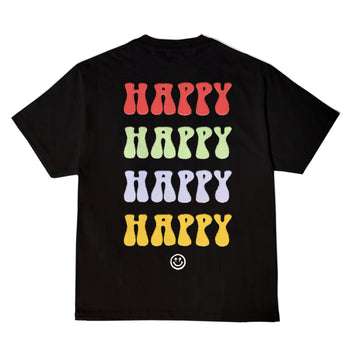 Happy Stack Tee (Black Autumn)