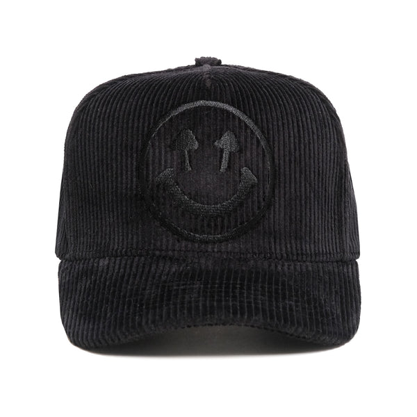 Corduroy Logo Cap - Black