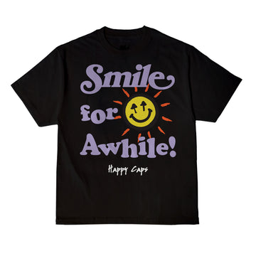 Smile For Awhile Tee - Black