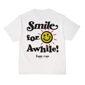Smile For Awhile Tee - White