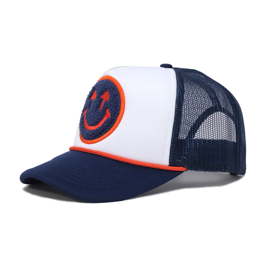 Double Blind Trucker - Navy & Orange