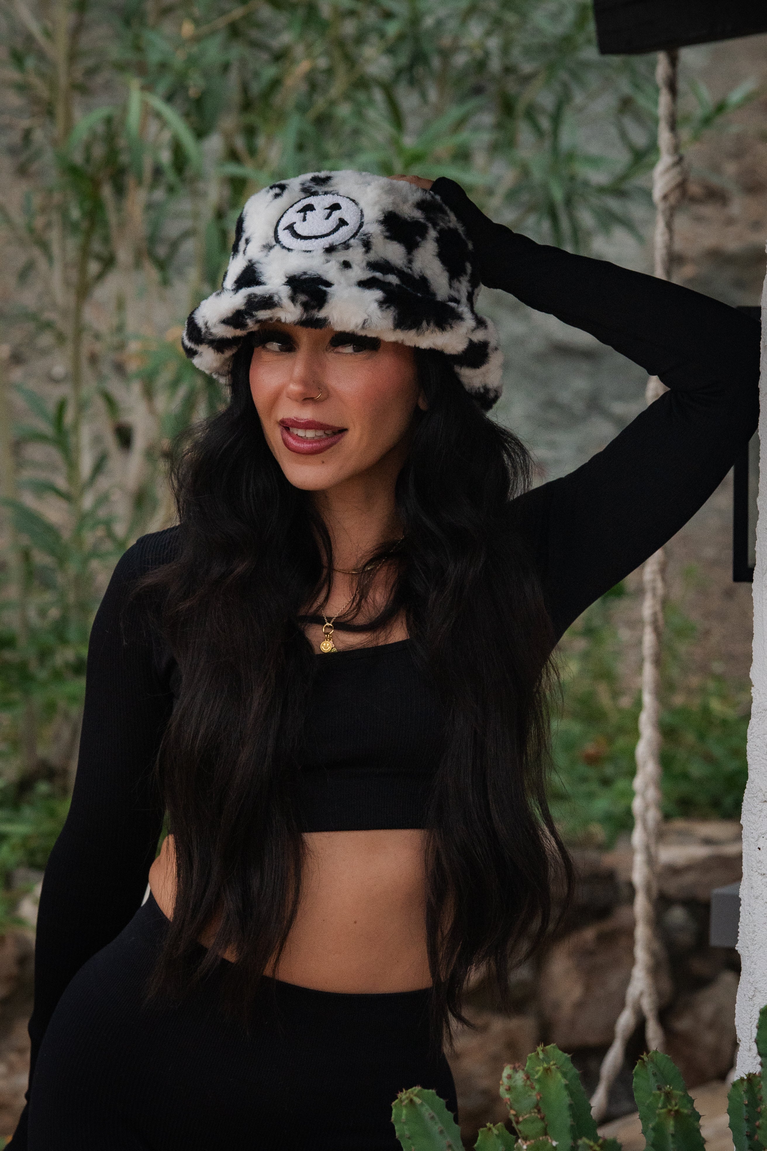 Fur Bucket Hat – Cow