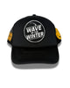 Happy Caps X Wave of Winter - Black Trucker Hat