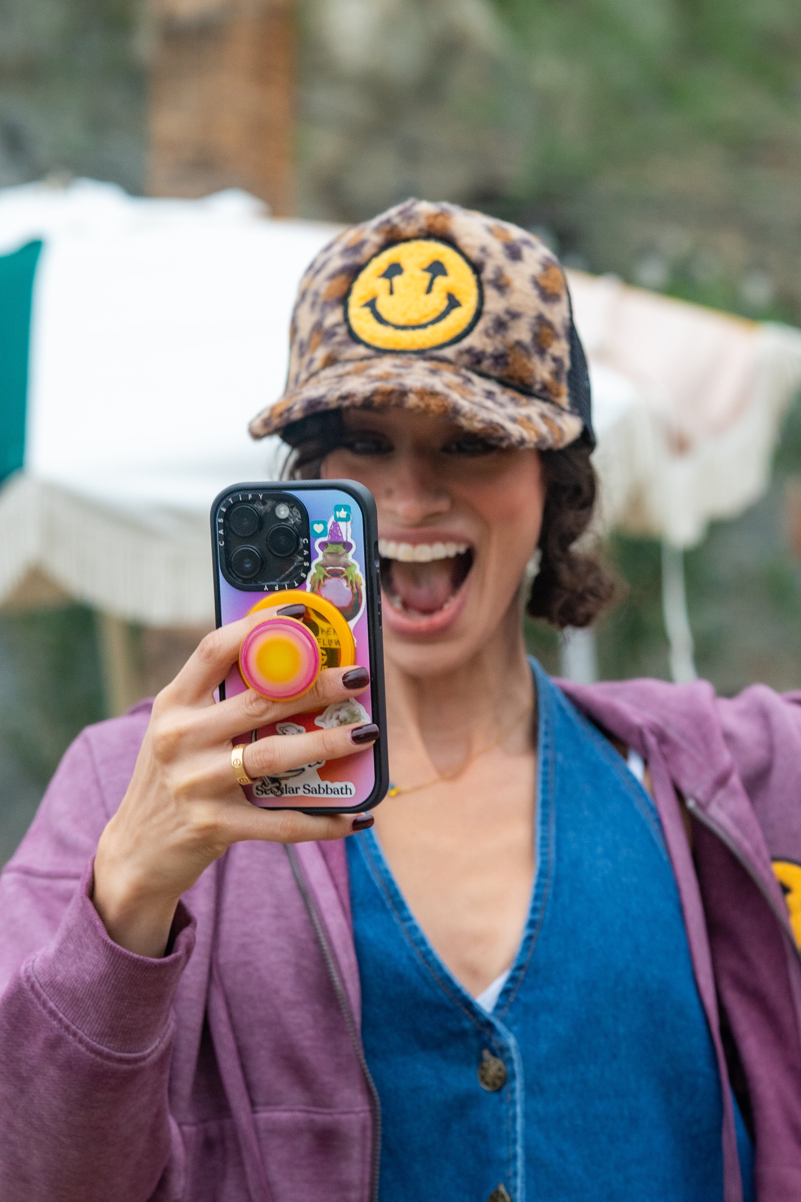 Sherpa Leopard Trucker Snapback
