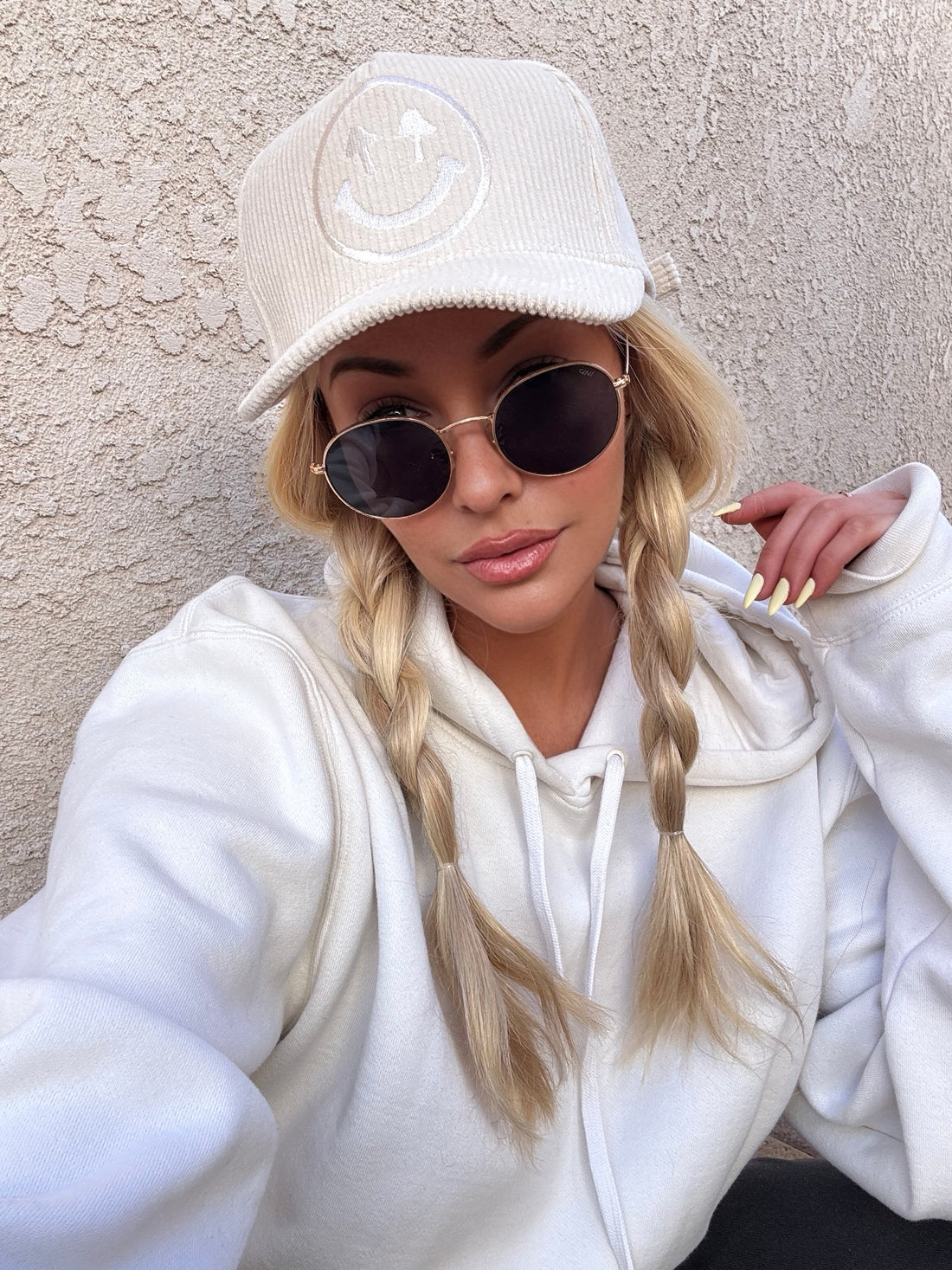 Corduroy Logo Cap - Cream