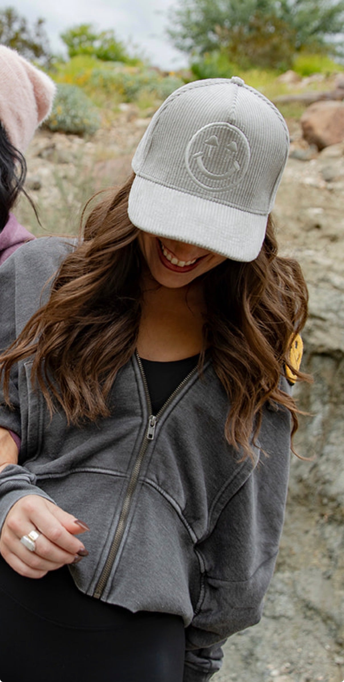 Corduroy Logo Cap - Light Grey
