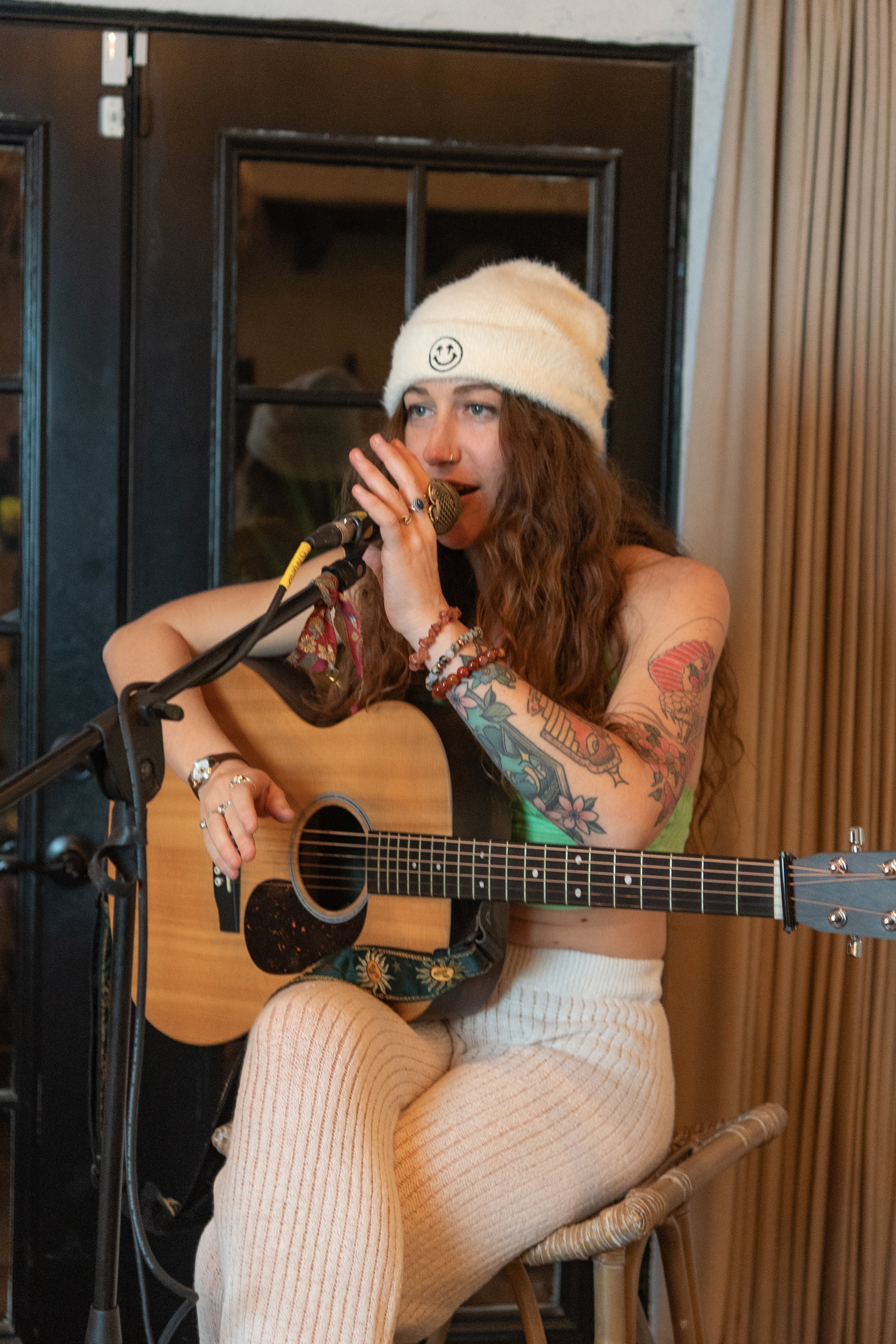 Aspen Mohair Fur Beanie