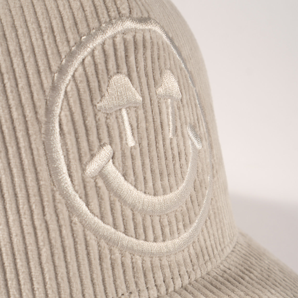 Corduroy Logo Cap - Light Grey