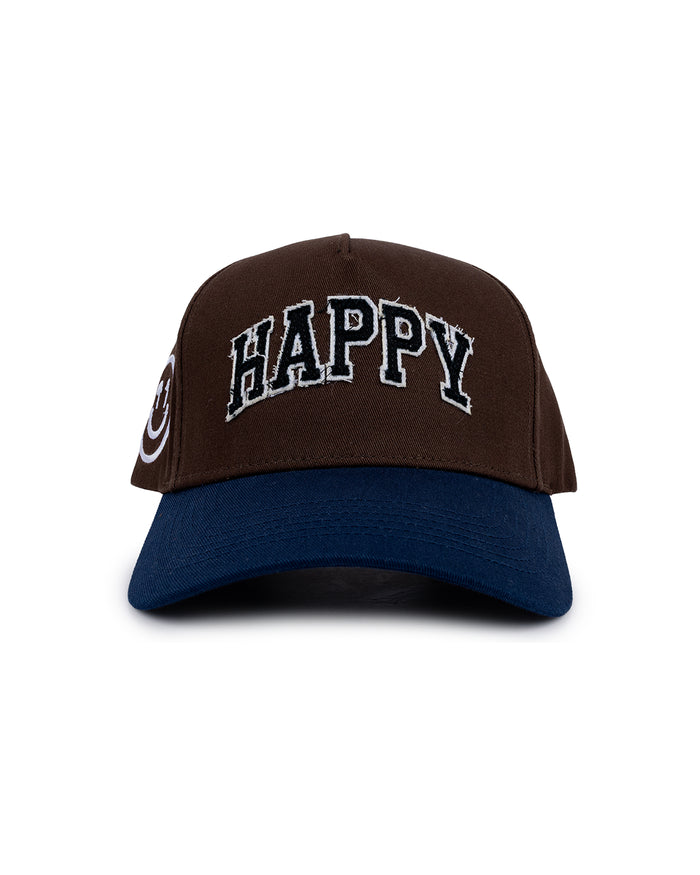 Campus Snapback Hat - Brown/Navy