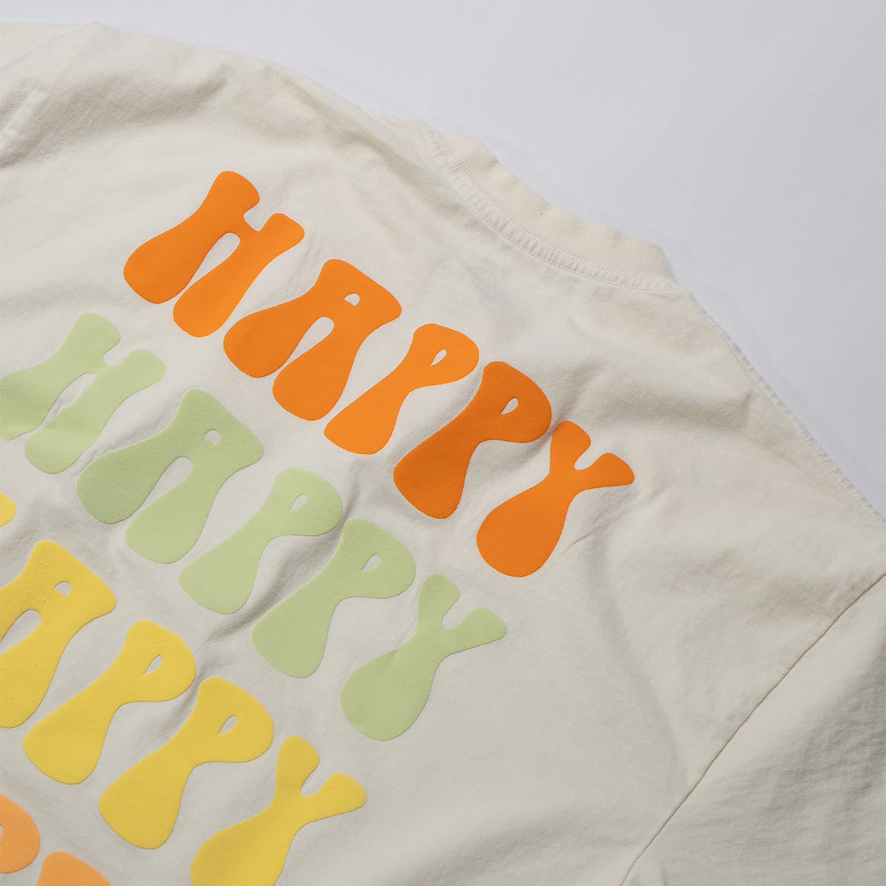 Happy Stack T-Shirt – Bone