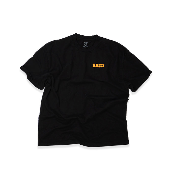 Happy Stack T-Shirt – Black