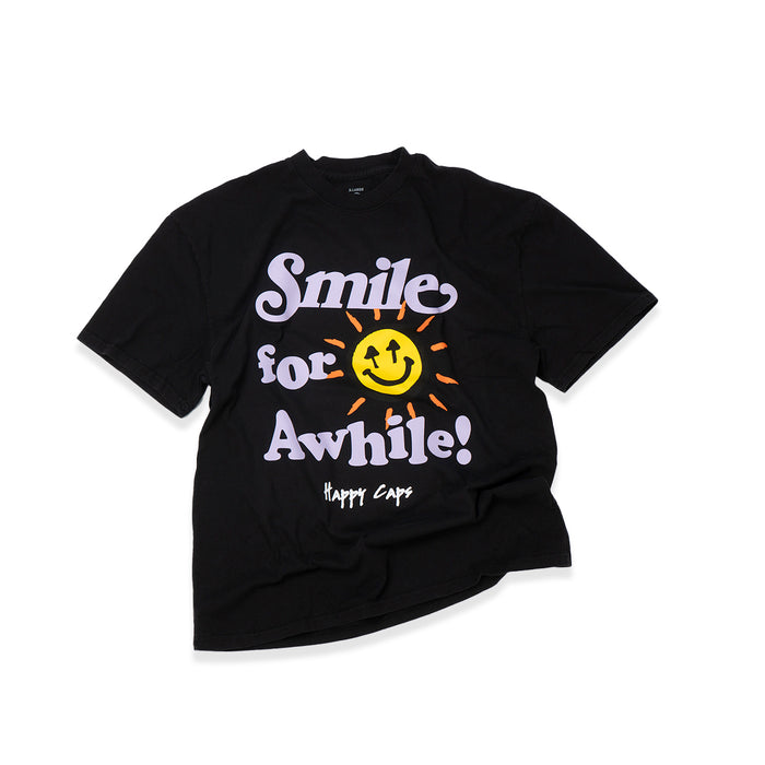 Smile for Awhile T-Shirt – Black