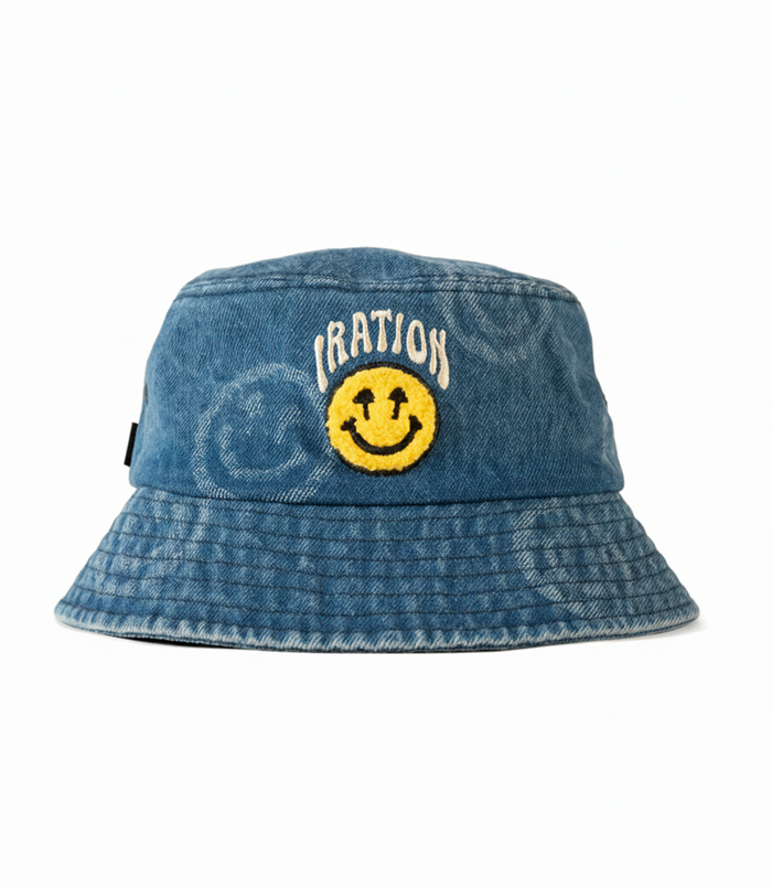 Iration x Happy Caps Denim Bucket Hat