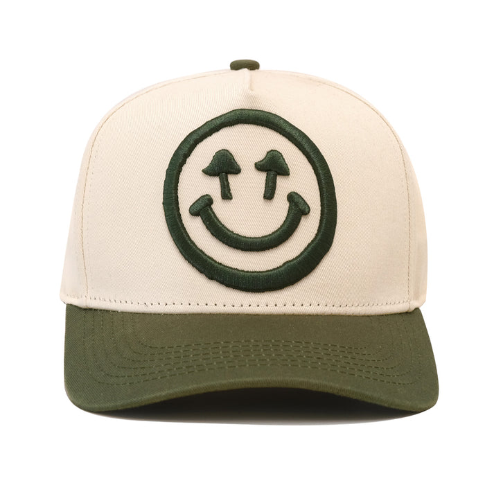 Classic Logo Snapback - Bone/Moss