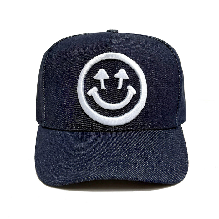 Denim Logo Snapback - Navy