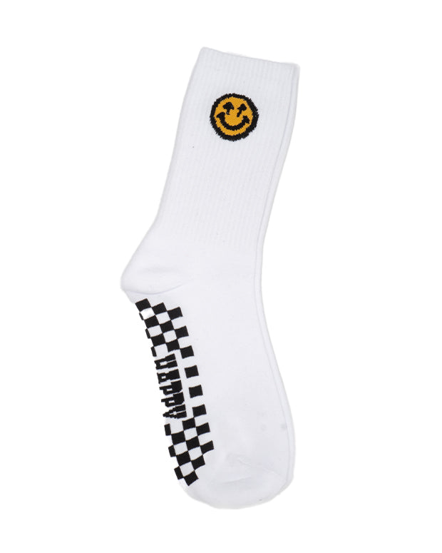 Smiley Socks - White