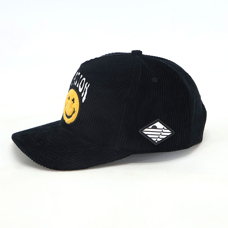 Corduroy Logo Caps – Happy Caps