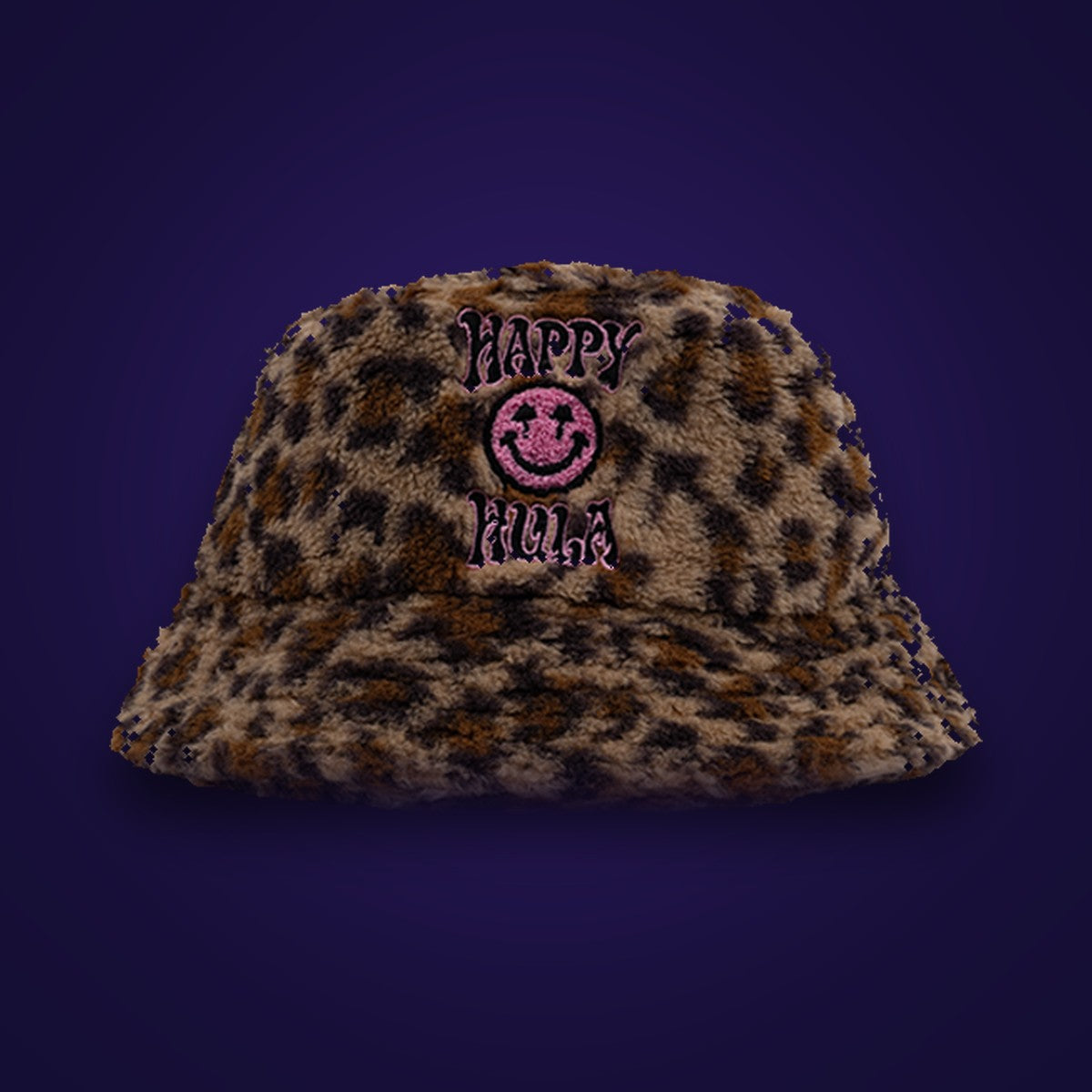 Happy Caps x Hulaween Sherpa Bucket - Leopard