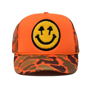 Double Blind Trucker - Orange Camo