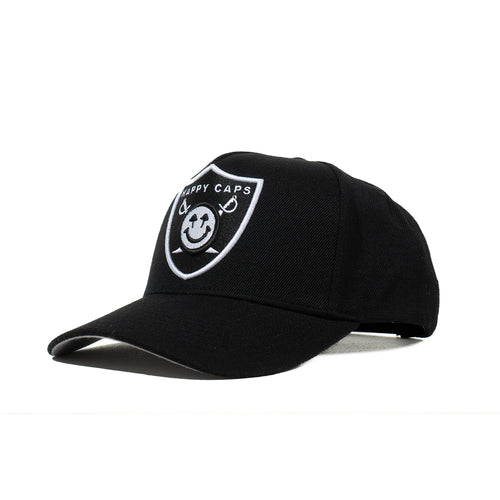 Black and Silver Snapback - High Rollers
