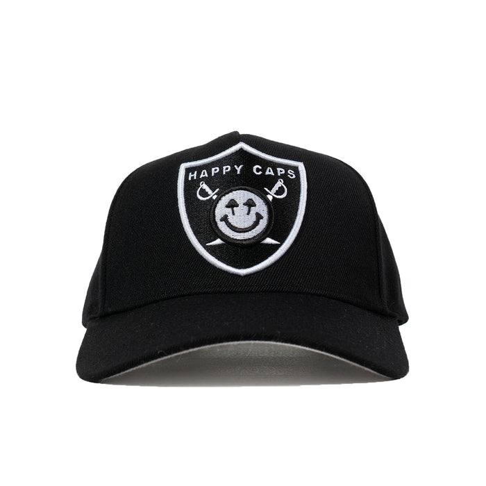 Black and Silver Snapback - High Rollers