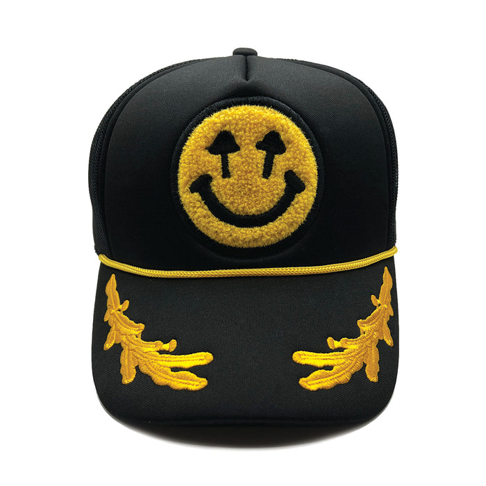 Double Blind Trucker Hat - Captain’s Style - Black